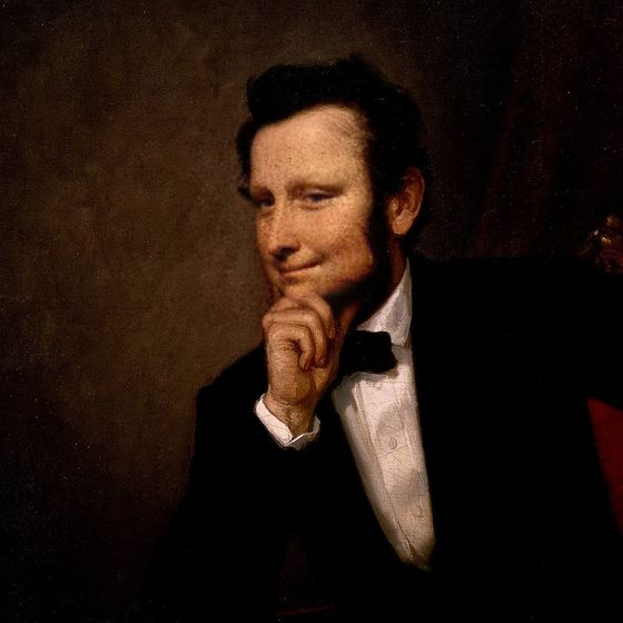 Abraham Lincoln with a different face swapped into it