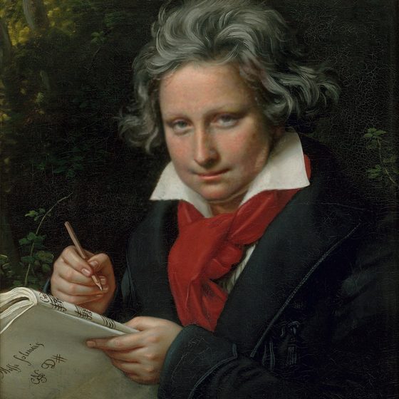 Beethoven with a different face swapped into it