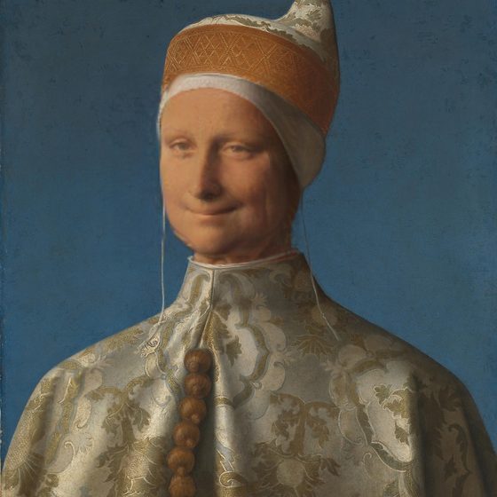 Doge Leonardo Loredan with a different face swapped into it