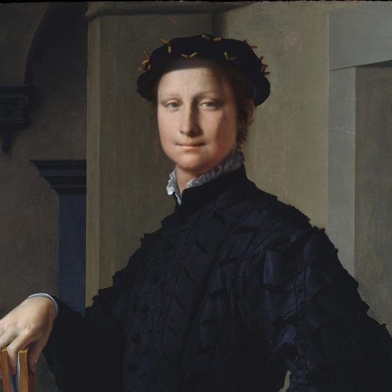 Bronzino: A Young Man with a different face swapped into it