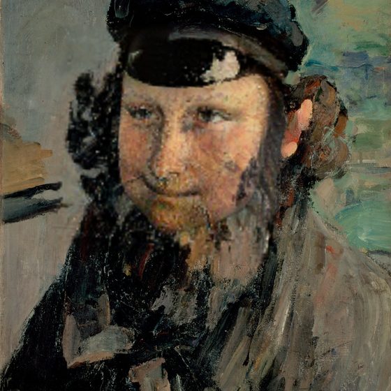 Cezanne with a different face swapped into it
