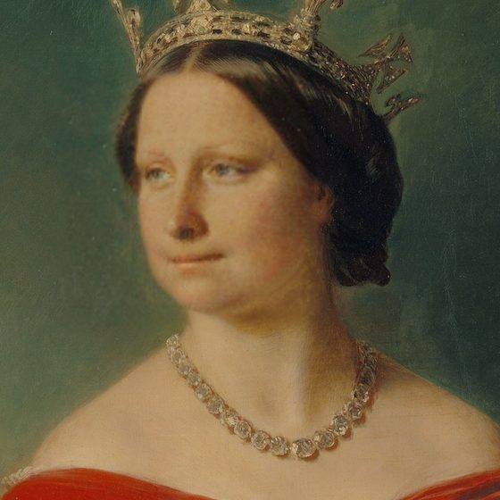 Queen Victoria with a different face swapped into it