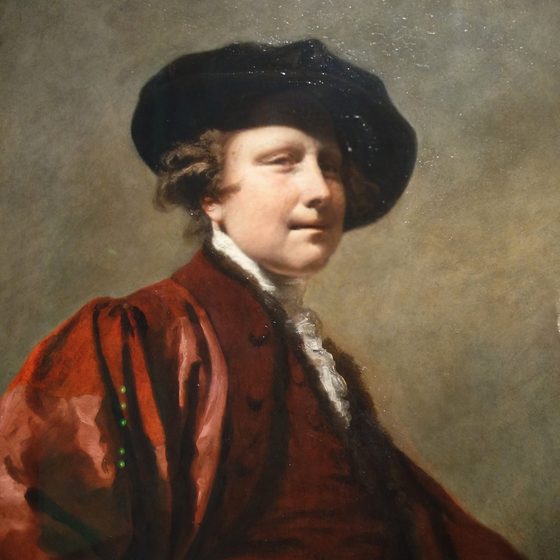 Joshua Reynolds with a different face swapped into it