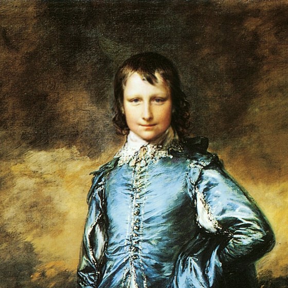 The Blue Boy with a different face swapped into it
