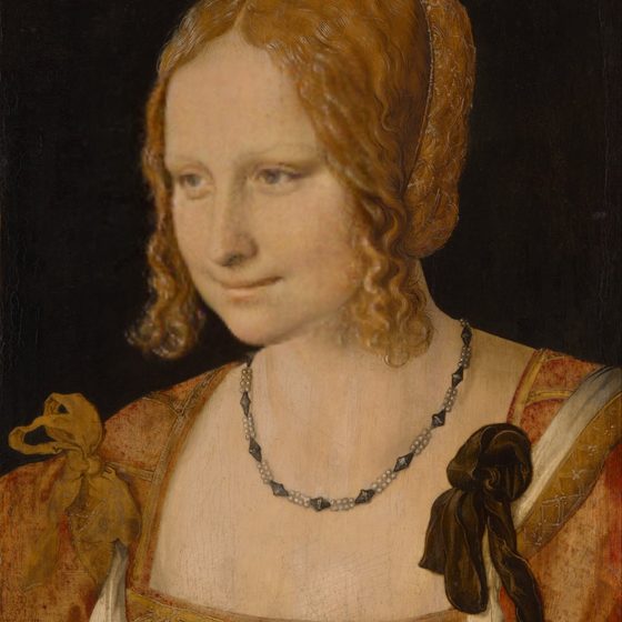 Young Venetian Woman with a different face swapped into it